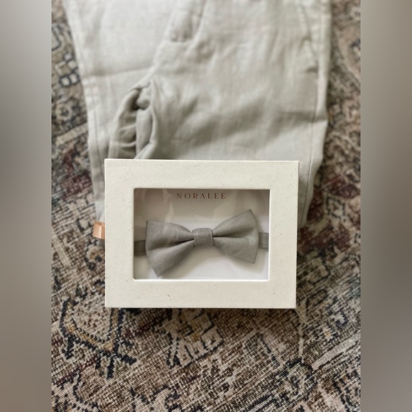 Noralee Ash Linen Pants + Bow Tie - Picture 4 of 4